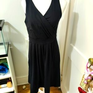 Lands End Black Sleeveless Dress Size Medium